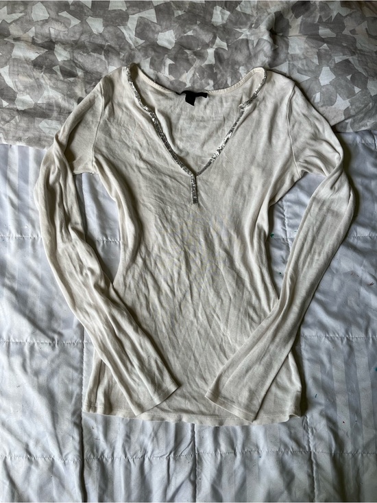 Express Tops - Express white long sleeve top